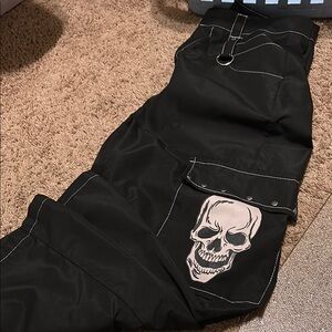 Black Skull Design Men's Pants